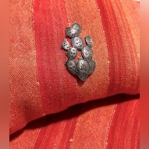 Vintage Kit Carson Sterling Silver Cactus Brooch